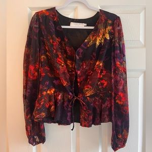 ASTR the Label velvet blouse